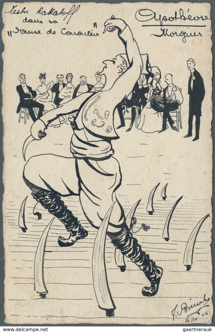 Ansichtskarten: Politik / Politics: RUSSLAND, 1906 Französische Karikatur Eines Russischen Künstlers - People