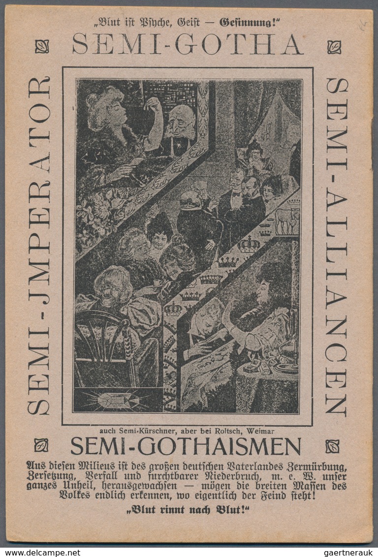 Ansichtskarten: Propaganda: 1919. First Booklet In The Semigothaismen-Folge Series From Autumn 1919 - Partis Politiques & élections