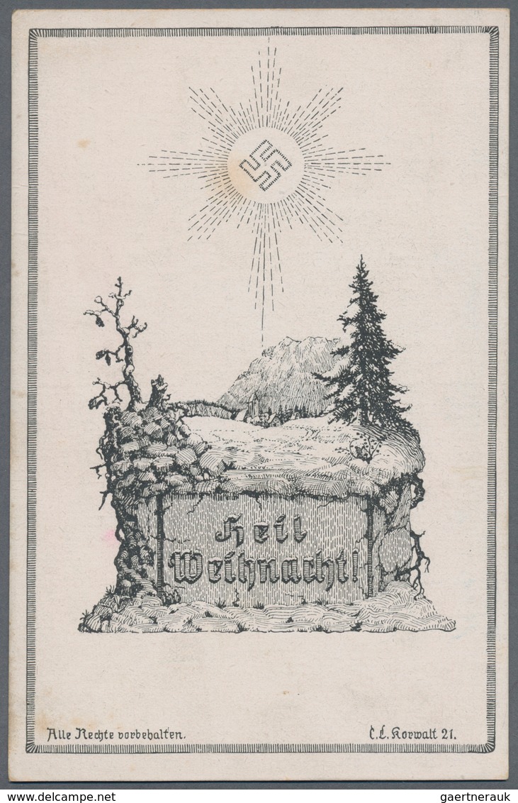 Ansichtskarten: Propaganda: 1921. Austria Nazi Party Weihnachten / Christmas Card From 1921! From Th - Parteien & Wahlen