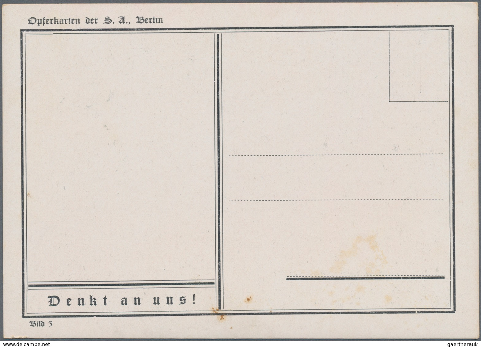 Ansichtskarten: Propaganda: 1928. Early NSDAP Propaganda Postcard From The Vaterländische Verlag Of - Parteien & Wahlen