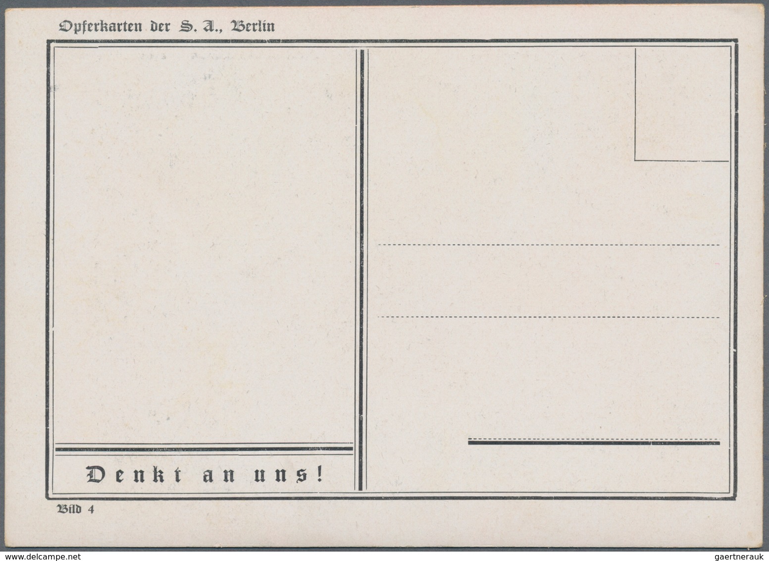 Ansichtskarten: Propaganda: 1928. Und Doch! / Neveertheless! : Early NSDAP Propaganda Postcard From - Partis Politiques & élections