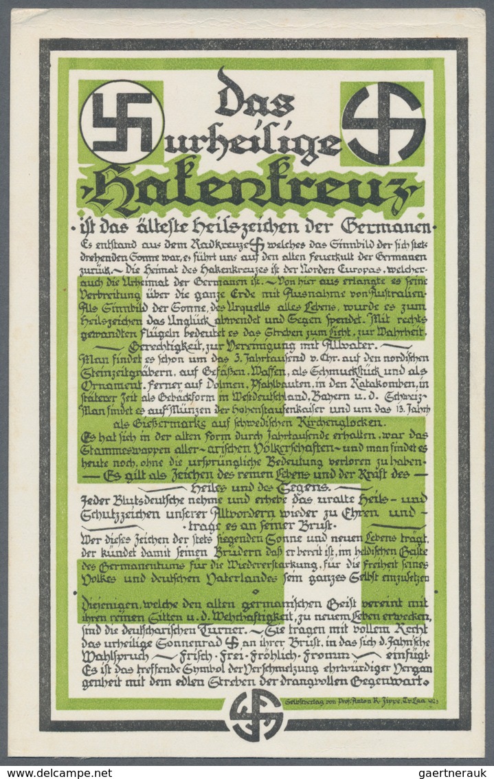 Ansichtskarten: Propaganda: 1929! Germany Swastika Hakenkreuz Propaganda Card 1929. Das Urheilige Ha - Political Parties & Elections