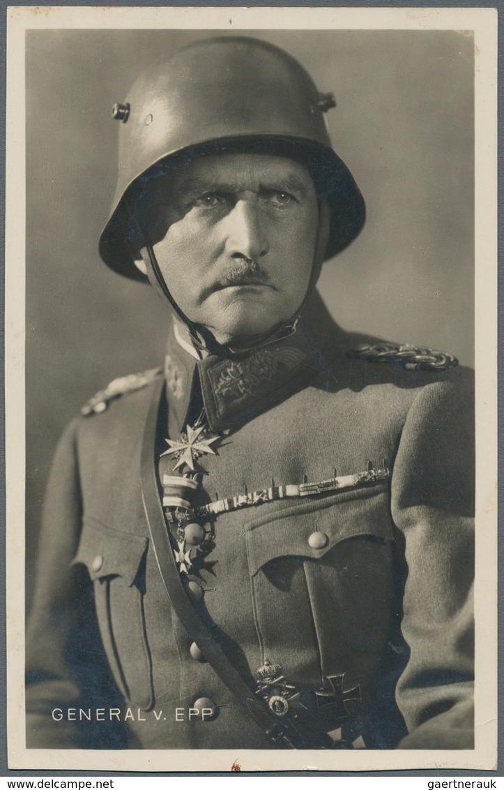 Ansichtskarten: Propaganda: 1936, General Ritter Von Epp (Freikorps), 3 Ansichtskarten, Eine Fotokar - Partis Politiques & élections