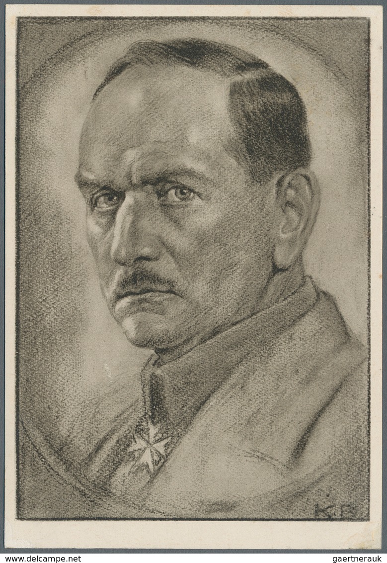 Ansichtskarten: Propaganda: 1936, General Ritter Von Epp (Freikorps), 3 Ansichtskarten, Eine Fotokar - Partis Politiques & élections