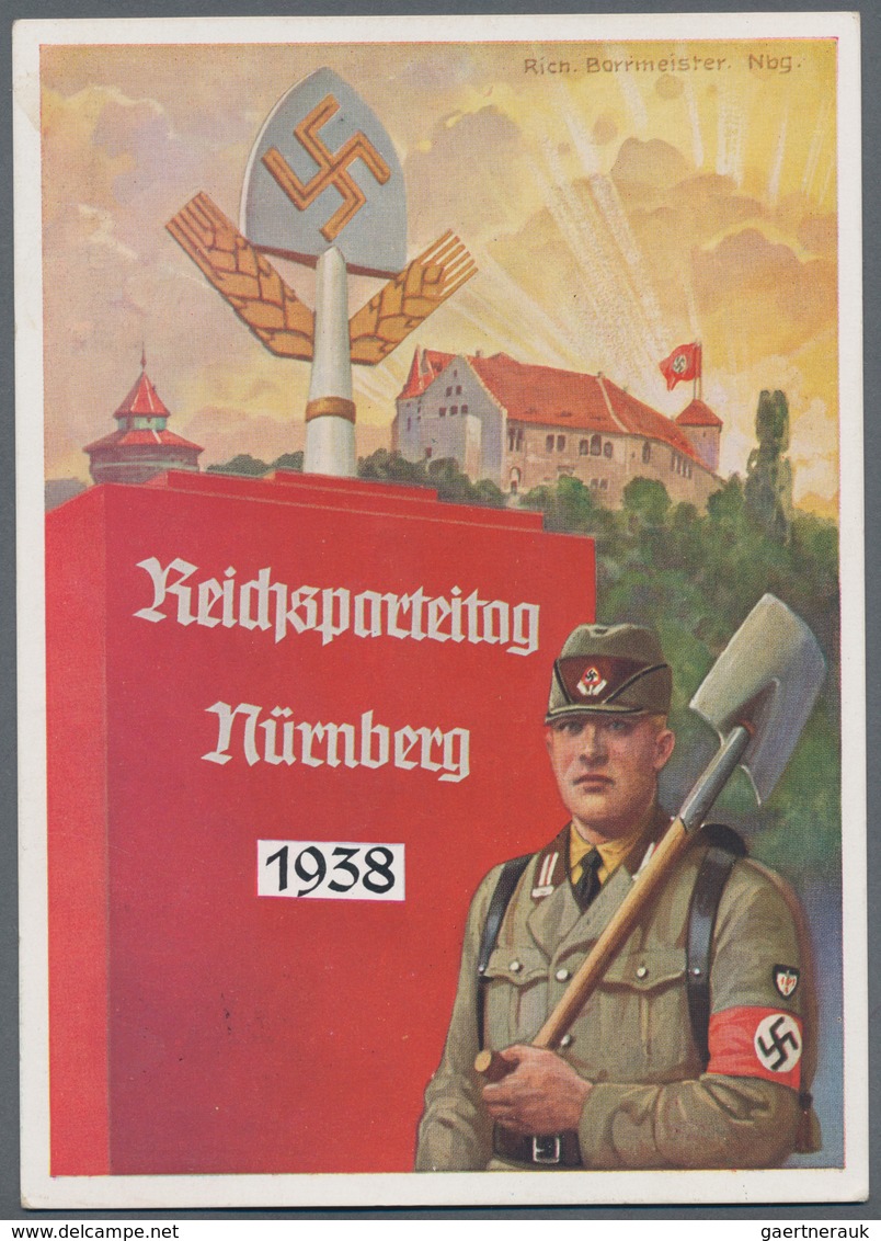 Ansichtskarten: Propaganda: 1938. Very Scarce 1938 Nazi Nuernberg Reichsparteitag / Nuremberg Rally - Parteien & Wahlen