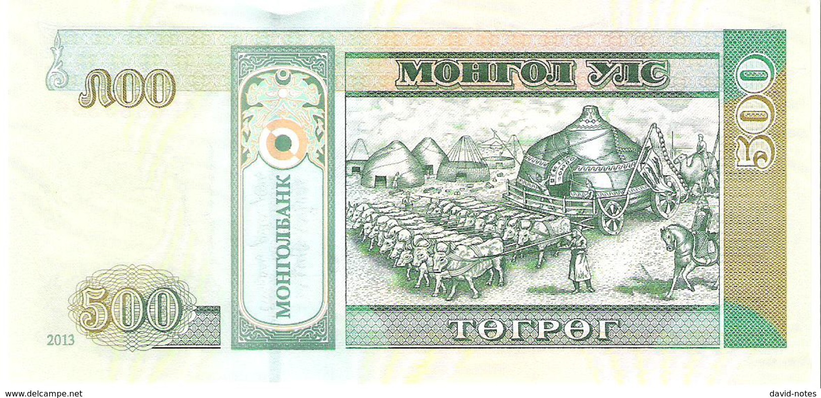 Mongolia - Pick 66d - 500 Tugrik 2013 - Unc - Mongolia