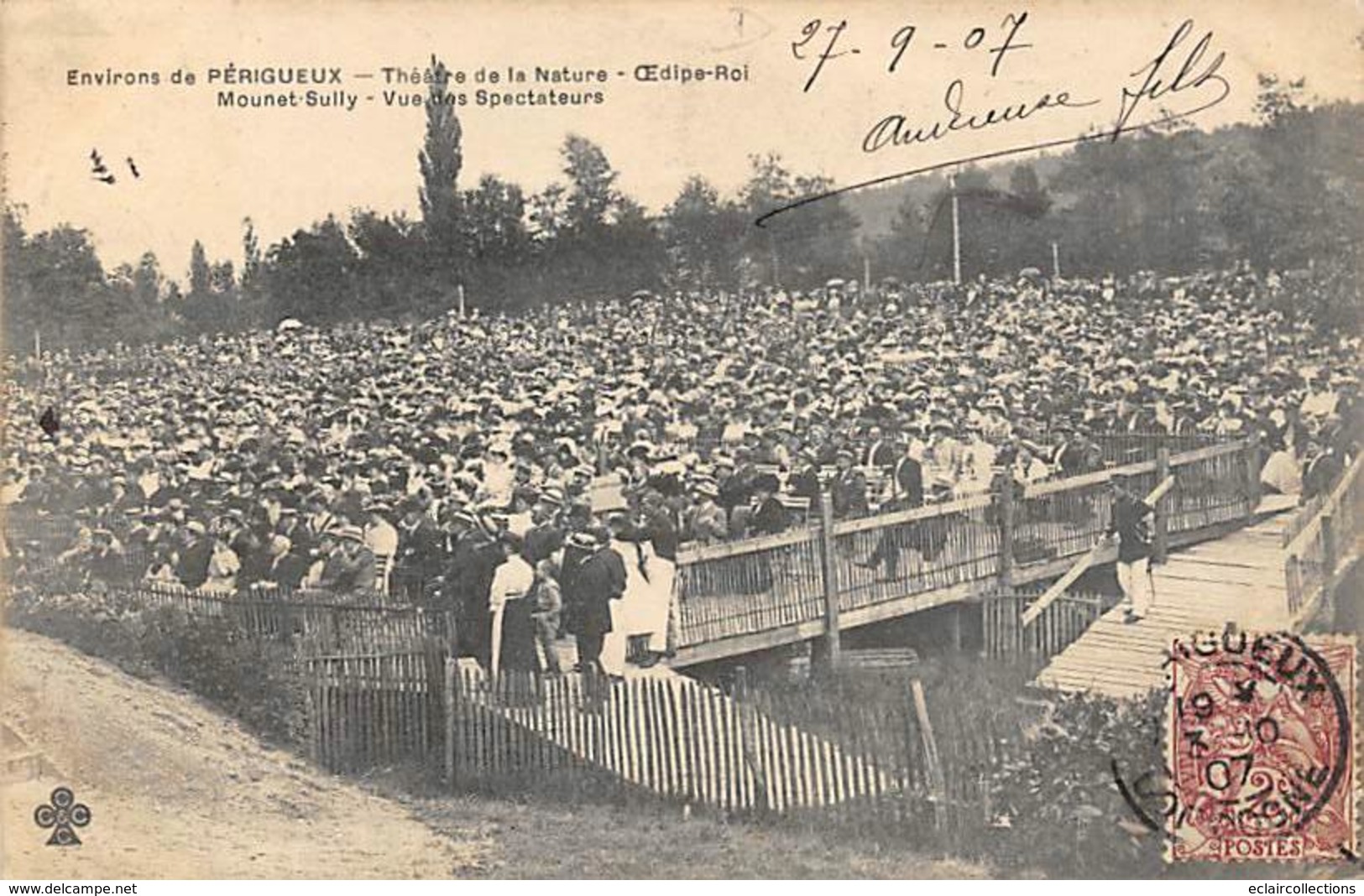 Chancelade    24     Théâtre De La Nature. Œdipe Roi .   Vue Des Spectateurs...       (voir Scan) - Sonstige & Ohne Zuordnung