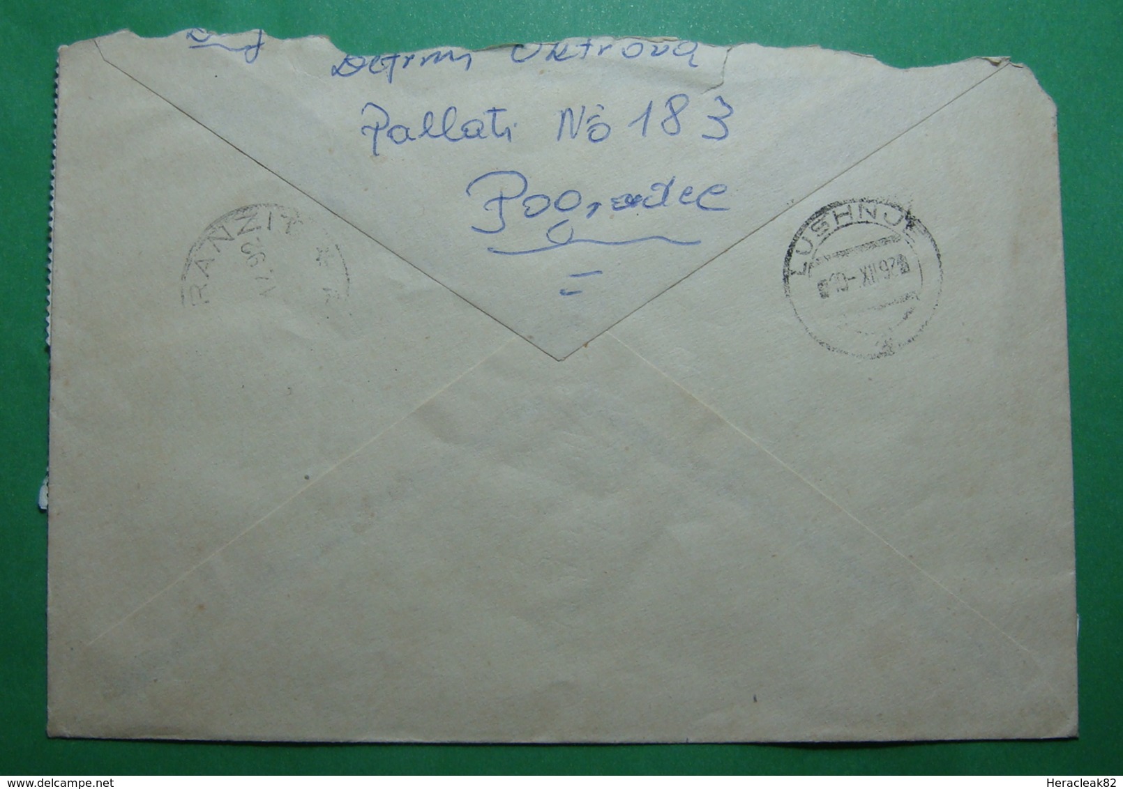 1992 Albania REGISTERED Letter Sent From Pogradec To Lushnja, Stamp: LEGENDS - Albania