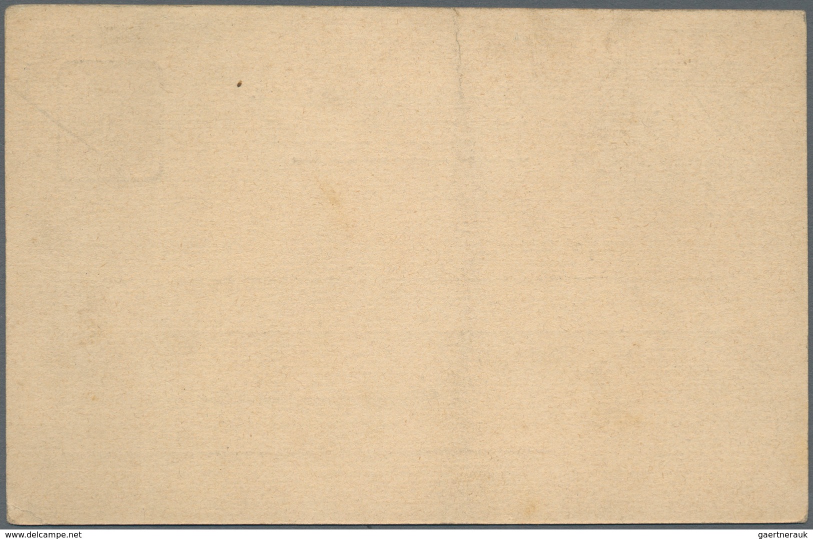 Ansichtskarten: Vorläufer: 1875. Postkarte 5 Pf Ziffer Mit Vs. Links Oben Aufgeklebtem Bild "Bäume V - Ohne Zuordnung