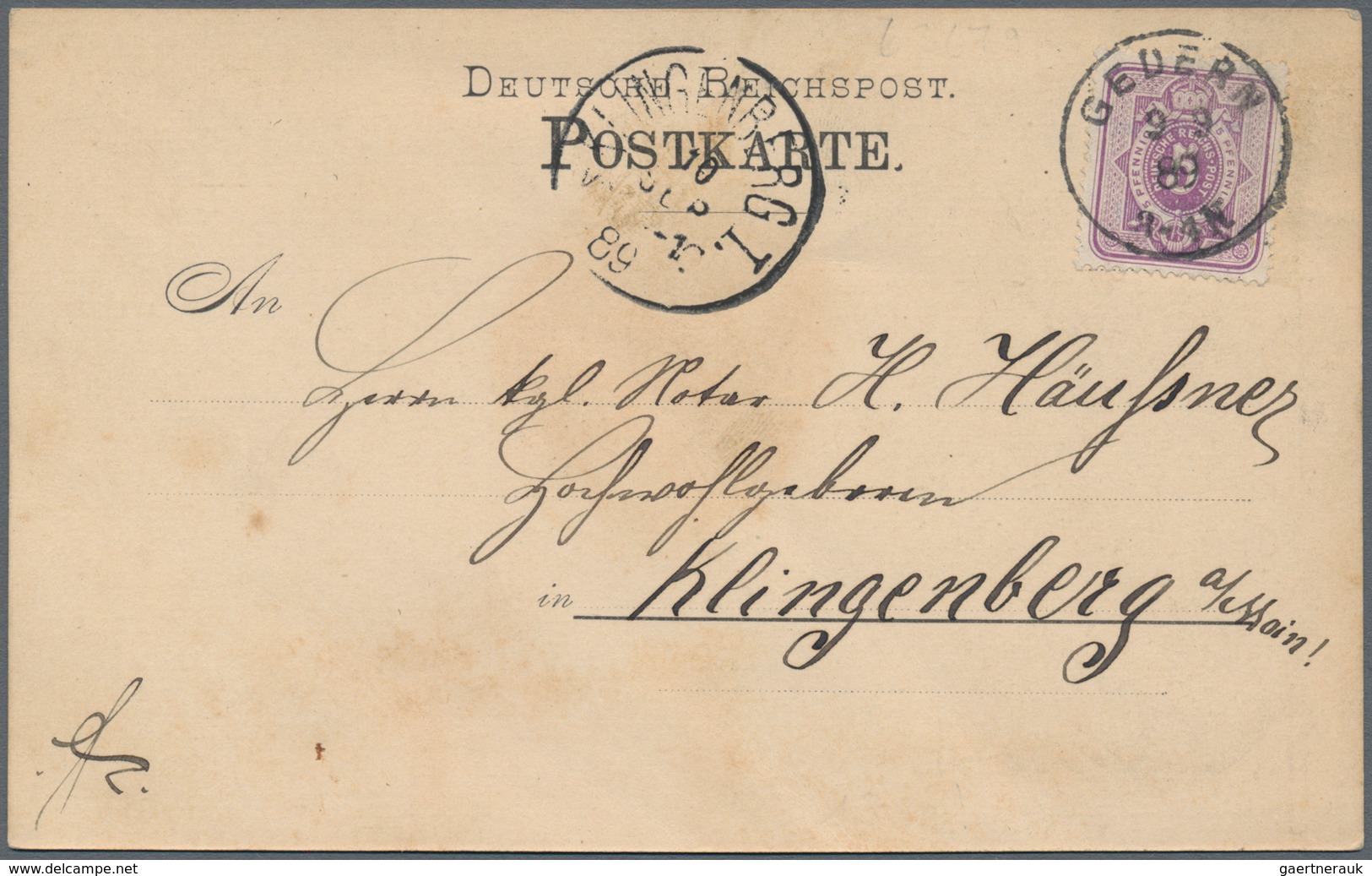 Ansichtskarten: Vorläufer: 1889, VOGELSBERG Mit Hoherodskopf Und Bilstein, Vorläuferkarte Mit K1 GED - Non Classés