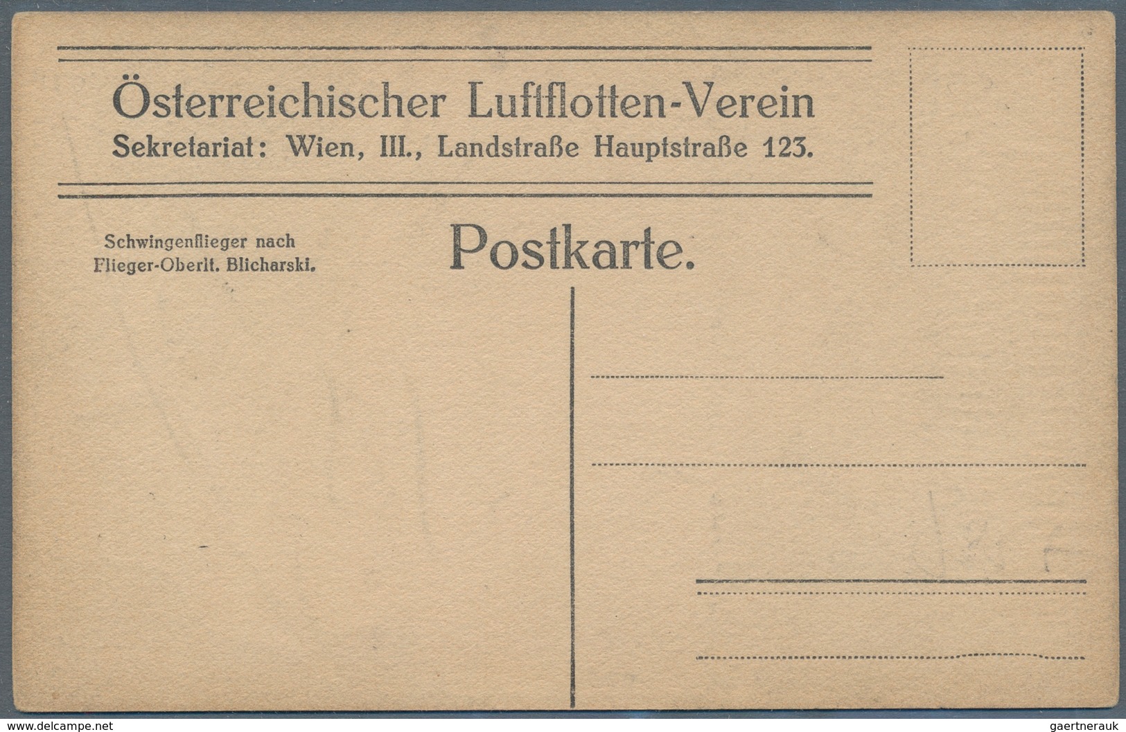 Ansichtskarten: Motive / Thematics: FLUG, 2 Werbekarten Österreichischer Luftflotten-Verein, Sign. E - Autres & Non Classés