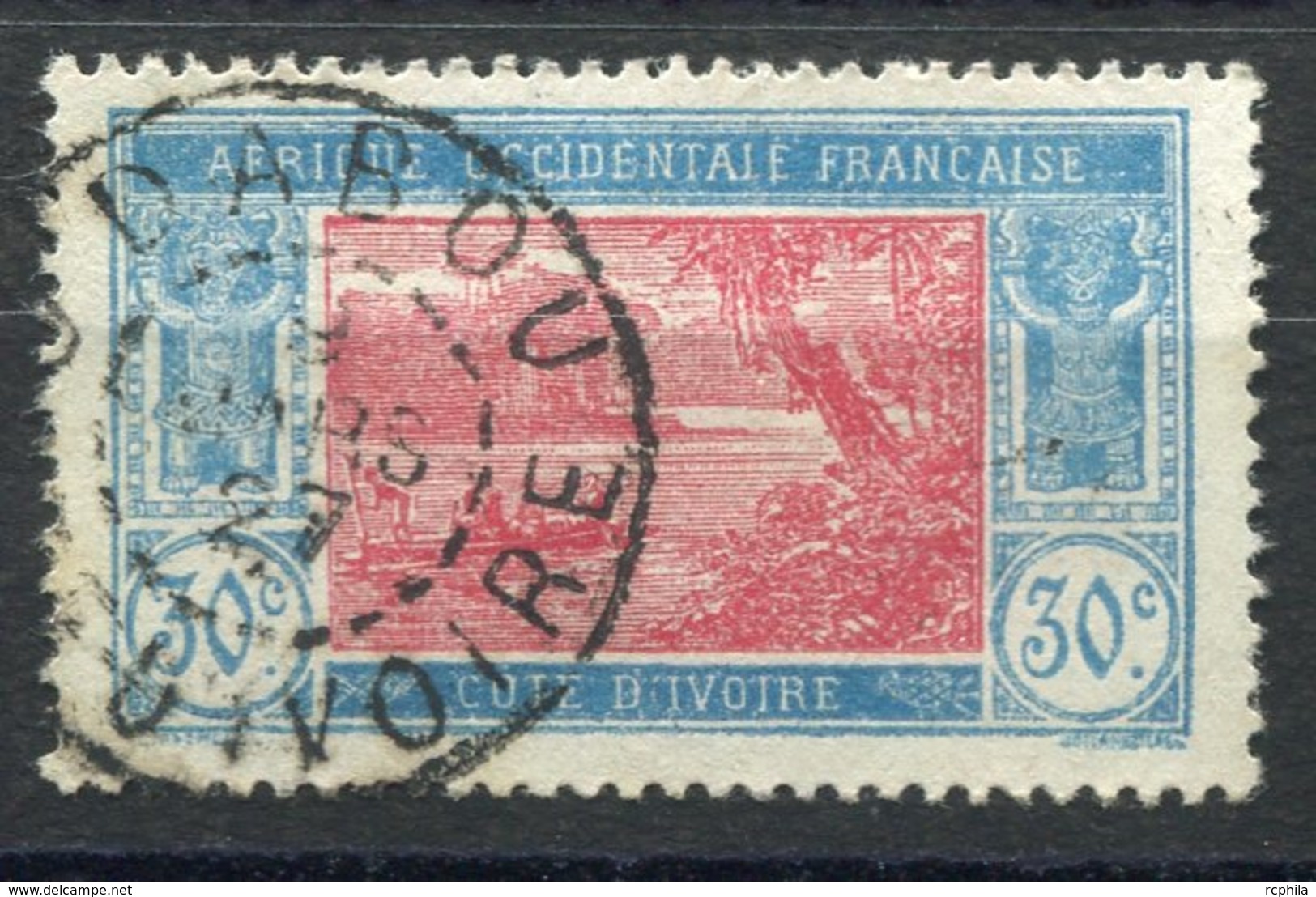 RC 11461 COTE D'IVOIRE 30c DABOU 1927 OBLITERATION PEU COURANTE TB - Oblitérés