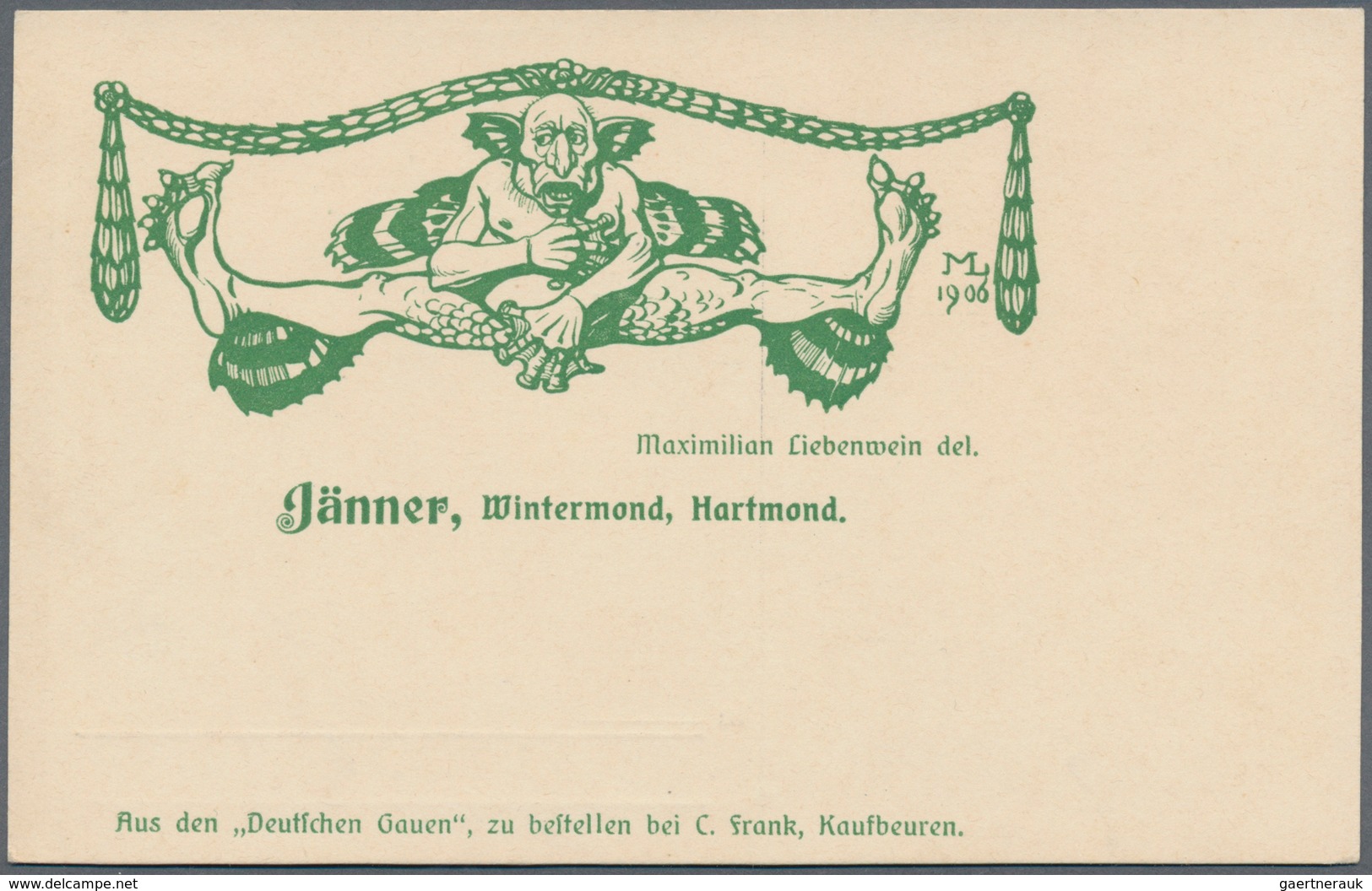 Ansichtskarten: Künstler / Artists: LIEBENWEIN, Maximilian (1869-1926), österreichischer-süddeutsche - Ohne Zuordnung