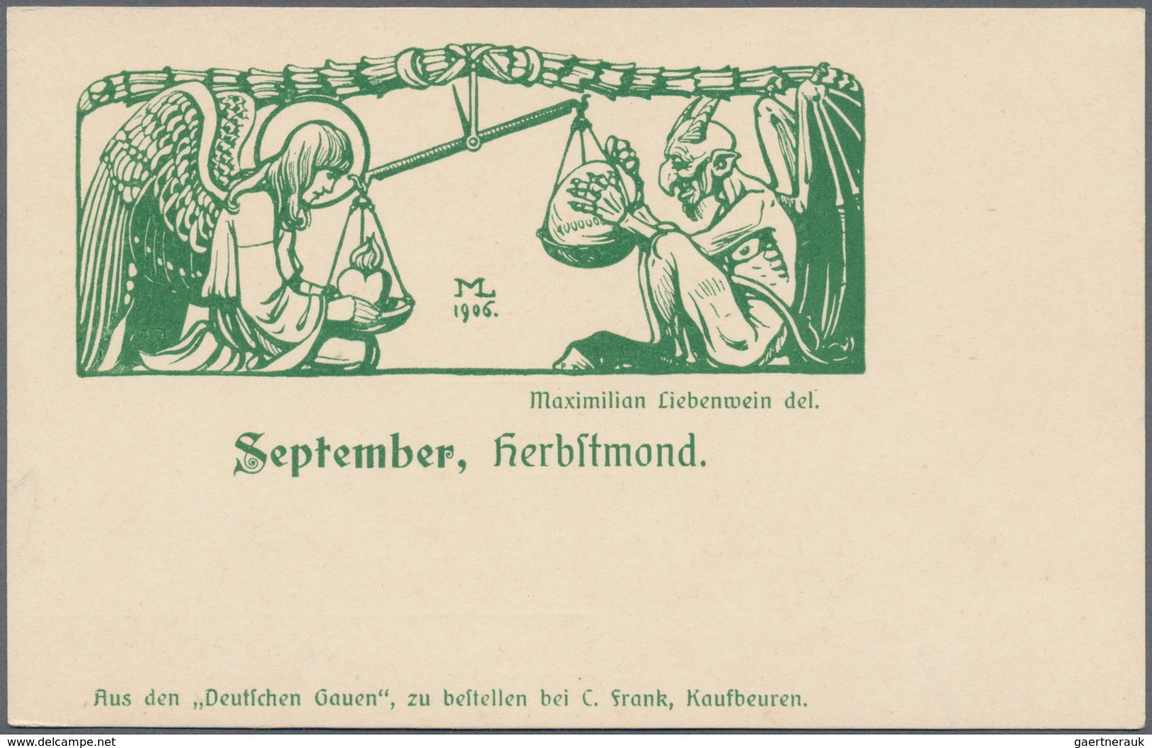Ansichtskarten: Künstler / Artists: LIEBENWEIN, Maximilian (1869-1926), österreichischer-süddeutsche - Unclassified
