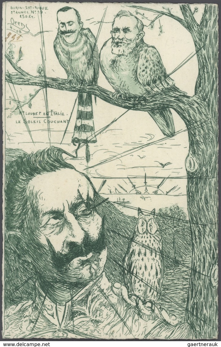 Ansichtskarten: Künstler / Artists: ORENS DENIZARD, Le Burin Satirique, 1904, 29 verschiedenen Karte