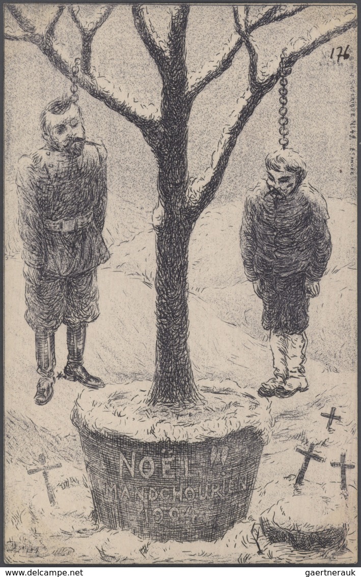 Ansichtskarten: Künstler / Artists: ORENS DENIZARD, Le Burin Satirique, 1904, 29 verschiedenen Karte