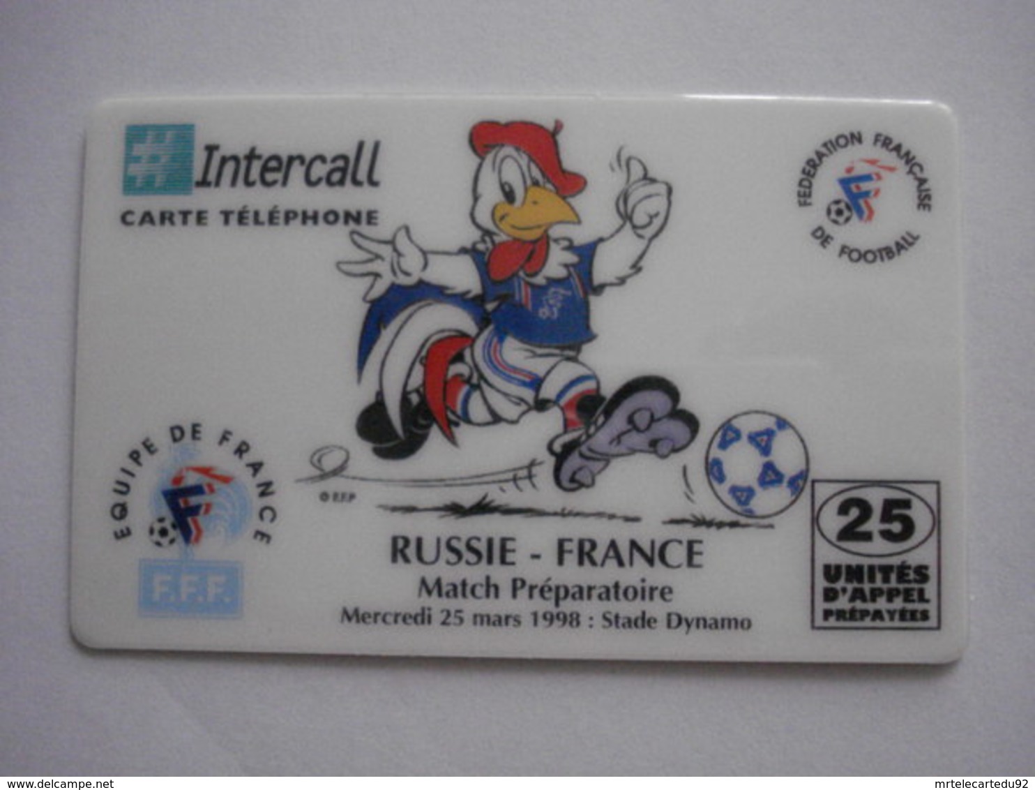 Carte Prépayée Française "INTERCALL" (neuve Non Gratter) RARE. - Cellphone Cards (refills)