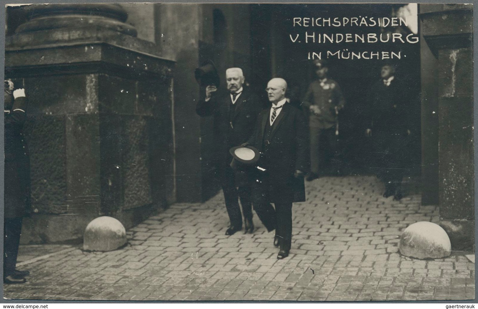 Ansichtskarten: Politik / Politics: HINDENBURG In München 1922, Partie Mit 22 Echtfotokarten, Alle U - Personnages