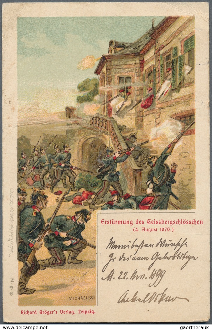 Ansichtskarten: Politik / Politics: KRIEG 1870/1871 Und REICHSGRÜNDUNG, Schachtel Mit Knapp Historis - Persönlichkeiten