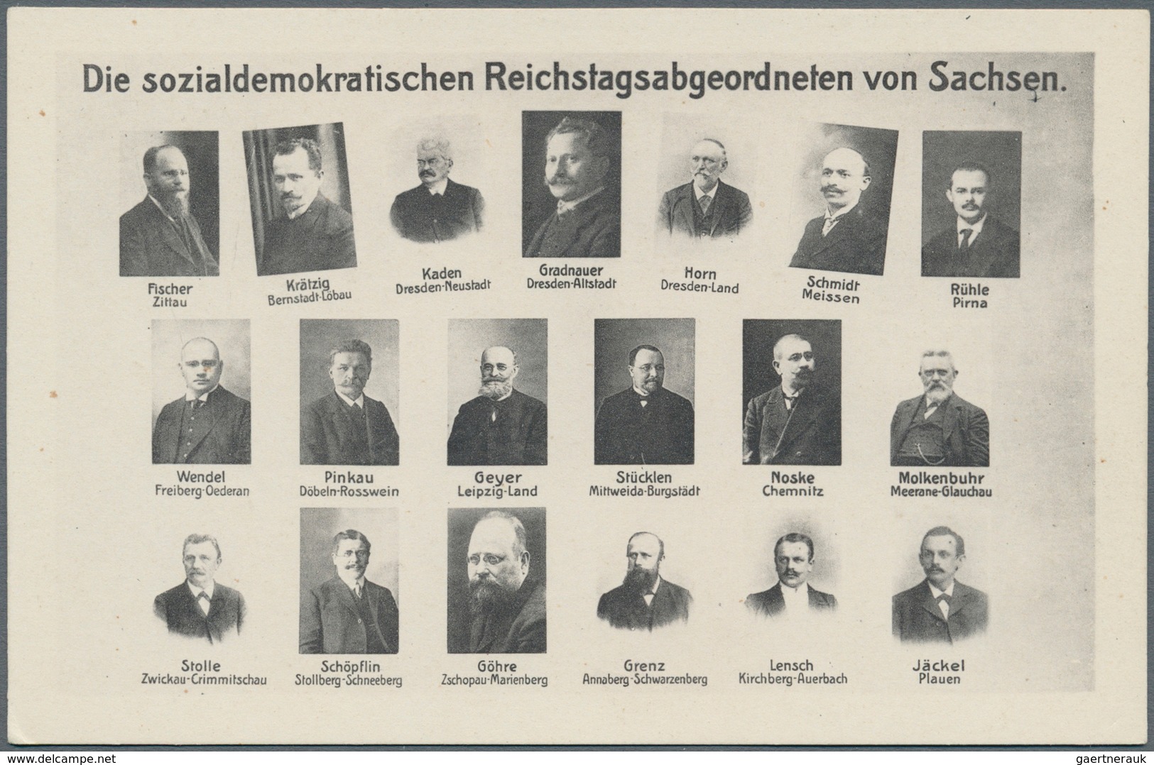 Ansichtskarten: Politik / Politics: SOZIALDEMOKRATIE, 35 Historische Ansichtskarten Ab 1900 Mit 3 Ka - People