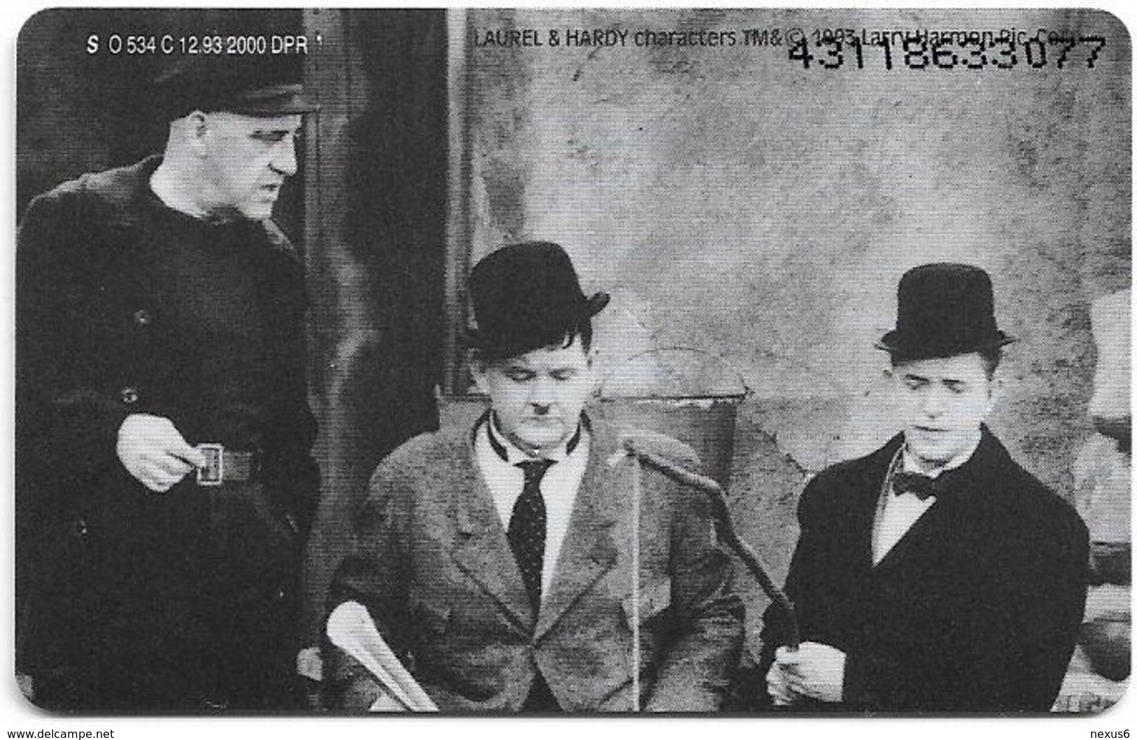 Germany - Stan Laurel & Oliver Hardy 3 - O 0534C - 12.93, 6DM, 2.000ex, Used - O-Series : Customers Sets