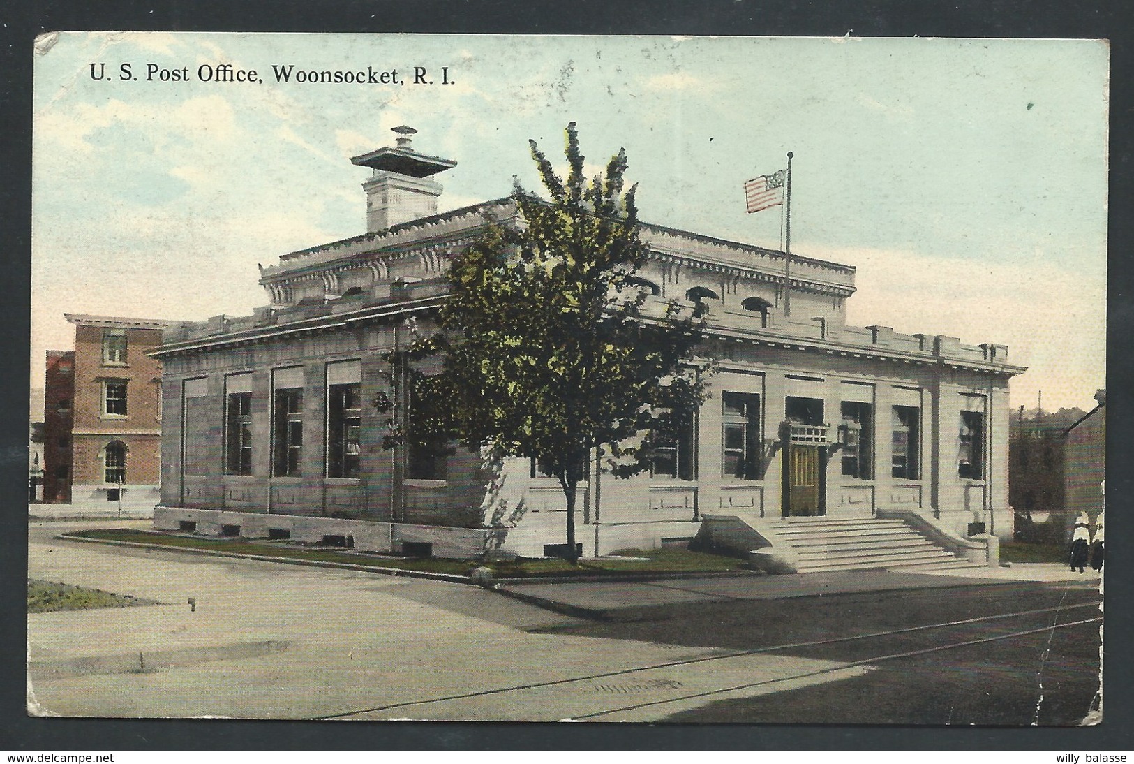 +++ CPA - Amérique - Etats Unis - Rhode Island -  WOONSOCKET - U.S. Post Office  // - Woonsocket