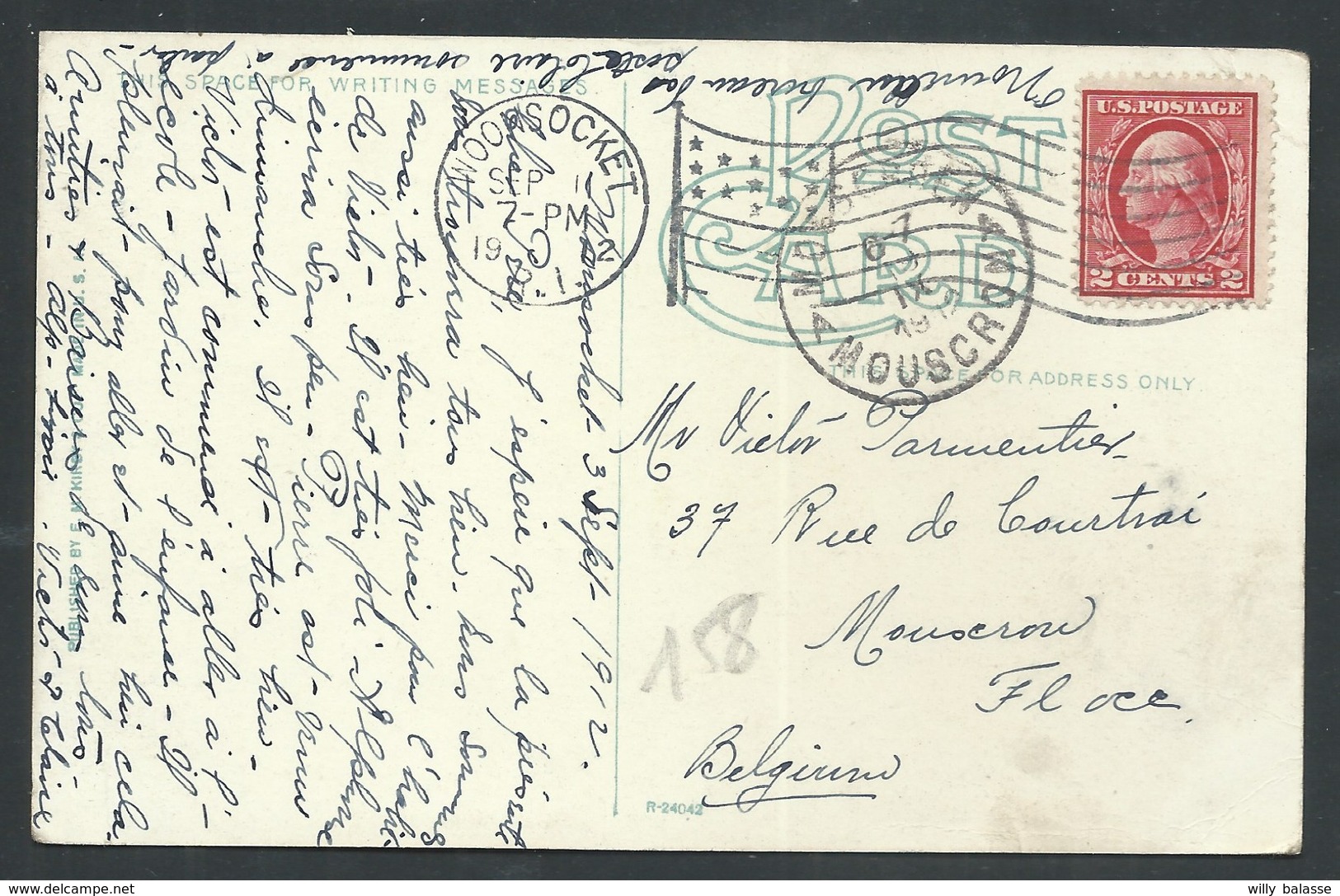 +++ CPA - Amérique - Etats Unis - Rhode Island -  WOONSOCKET - U.S. Post Office  // - Woonsocket