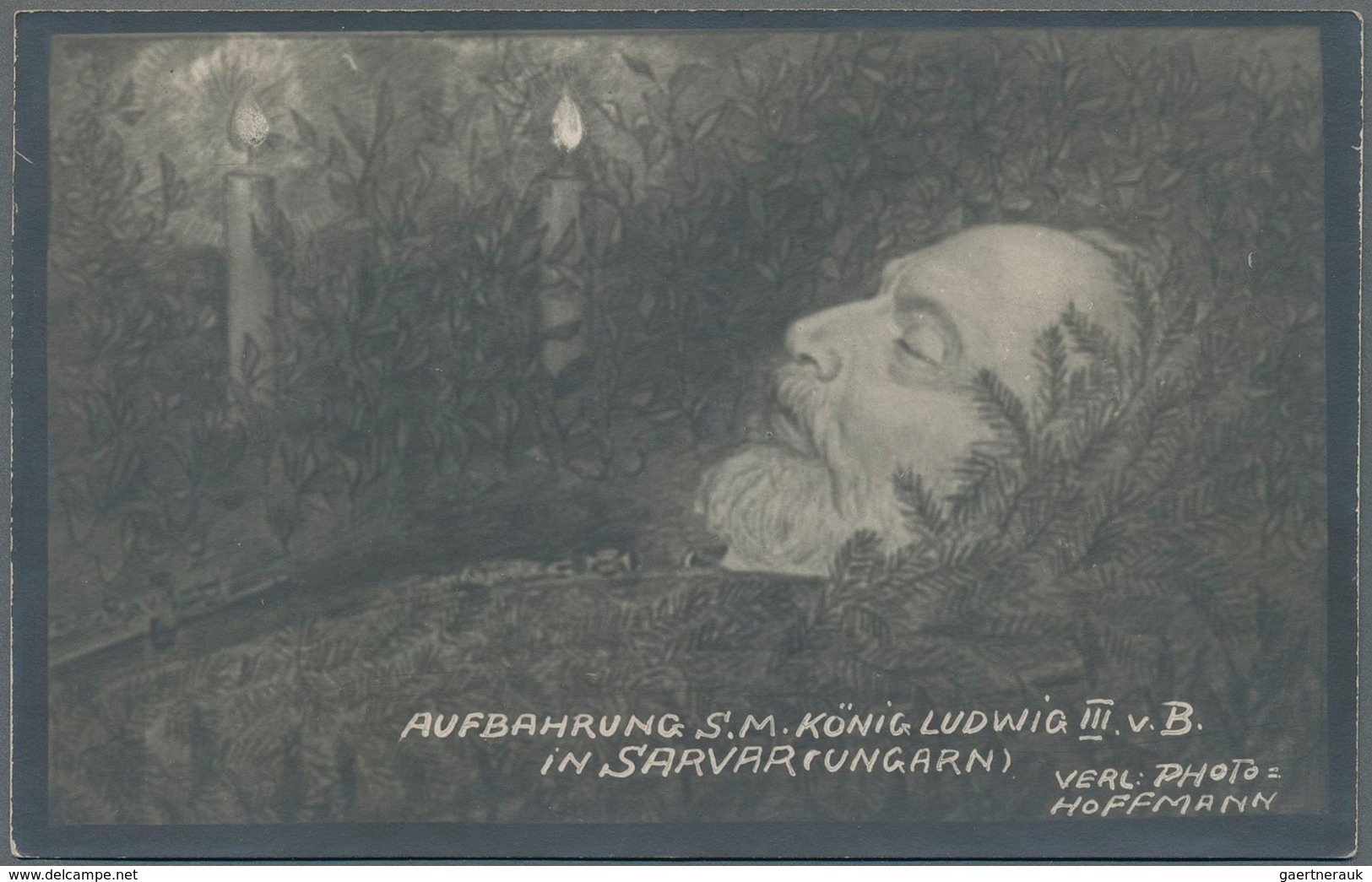 Ansichtskarten: Motive / Thematics: ADEL / MONARCHIE, Bayern Wittelsbacher, Beisetzung Ludwig III. V - Autres & Non Classés