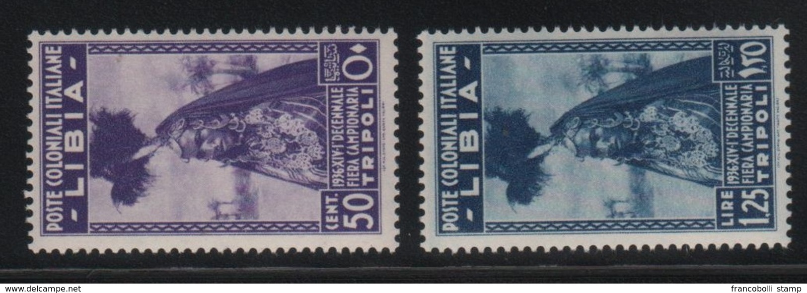 1936 Libia 10 Fiera Tripoli Serie Cpl MNH - Libye