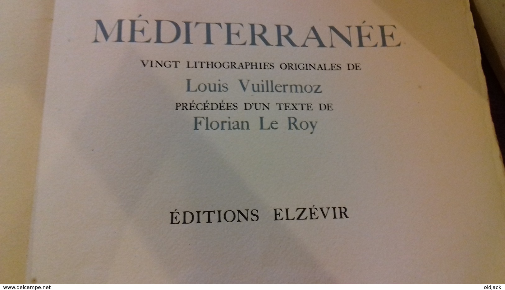 MEDITERRANEE. LE ROY, Florian. -illustré par VUILLERMOZ (Louis)(s.d.).‎(col4a)