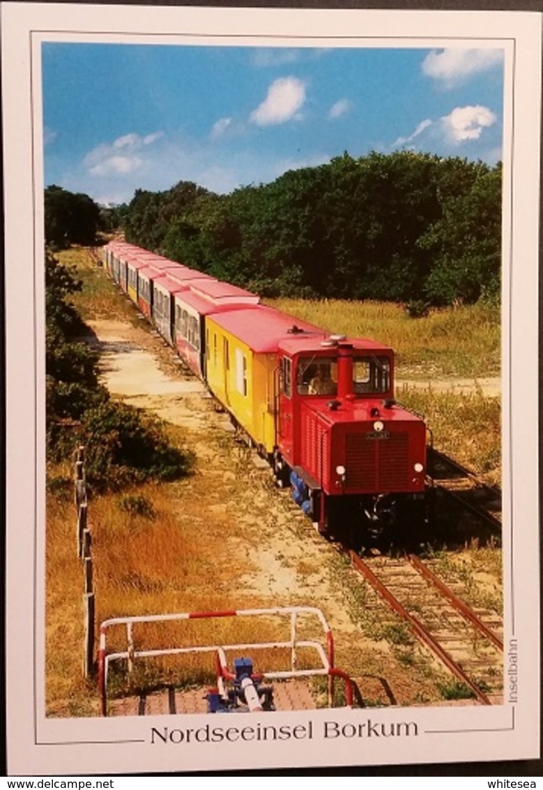 Ak  Eisenbahn,railway - Deutschland - Insel Borkum -  Inselbahn - Trains