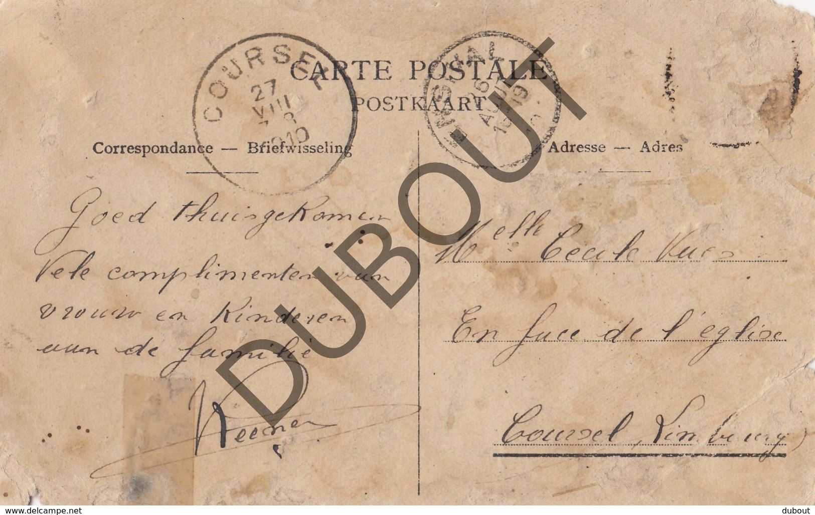 Postkaart - Carte Postale HINGENE-PUURS Cam. Kegels-Costa's Kriekappelboom 1910 (G85) - Bornem