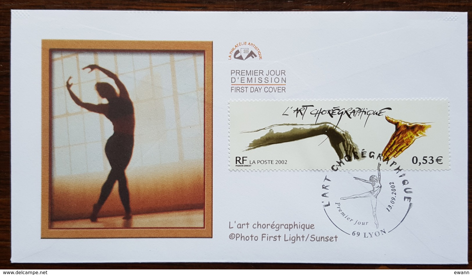 FDC 2002 - YT N°3507 - L'ART CHOREGRAPHIQUE - LYON - 2000-2009