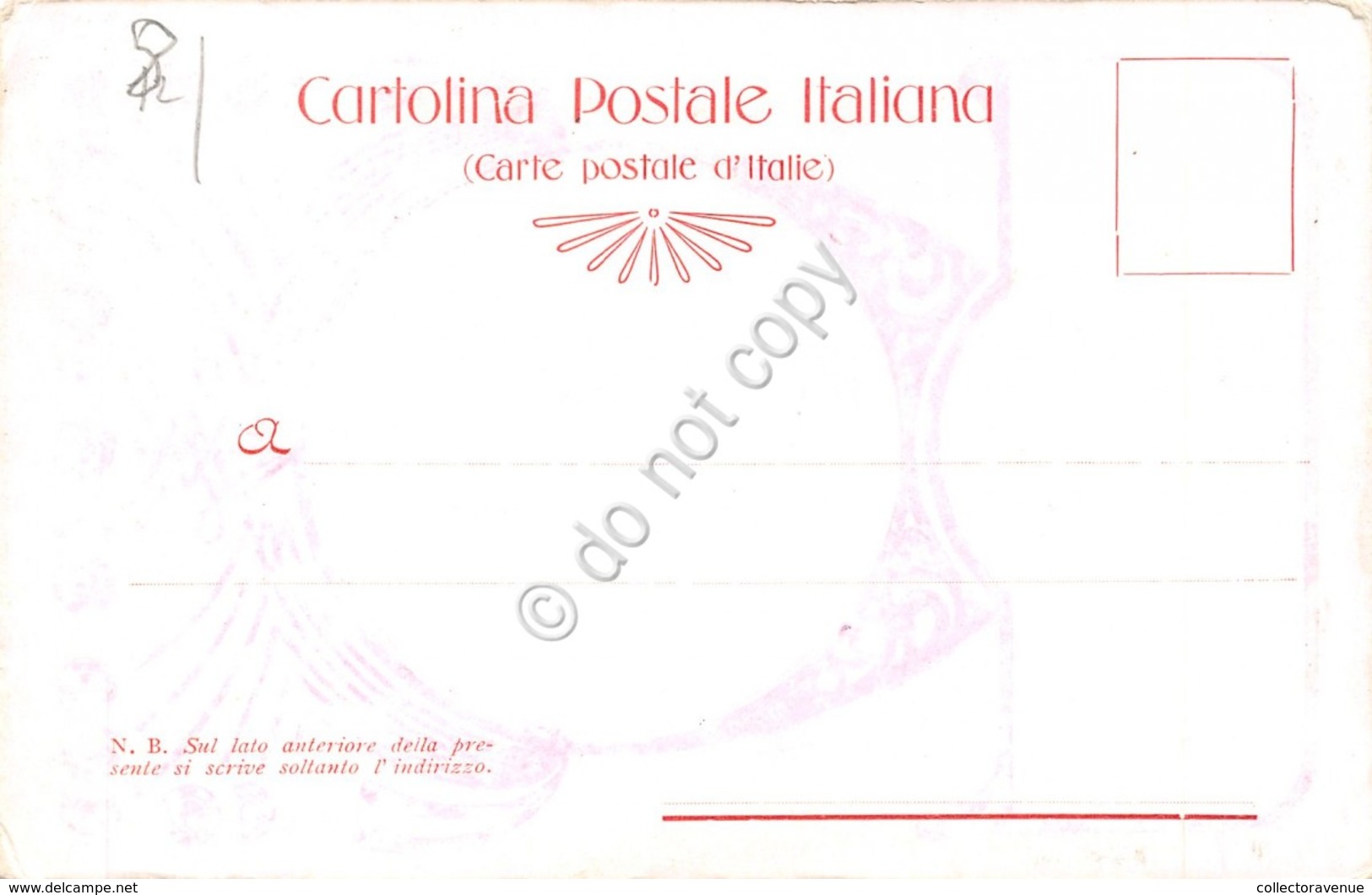 Cartolina Illustrata Cornice Con Portico E Scala Art Deco' - Non Classificati