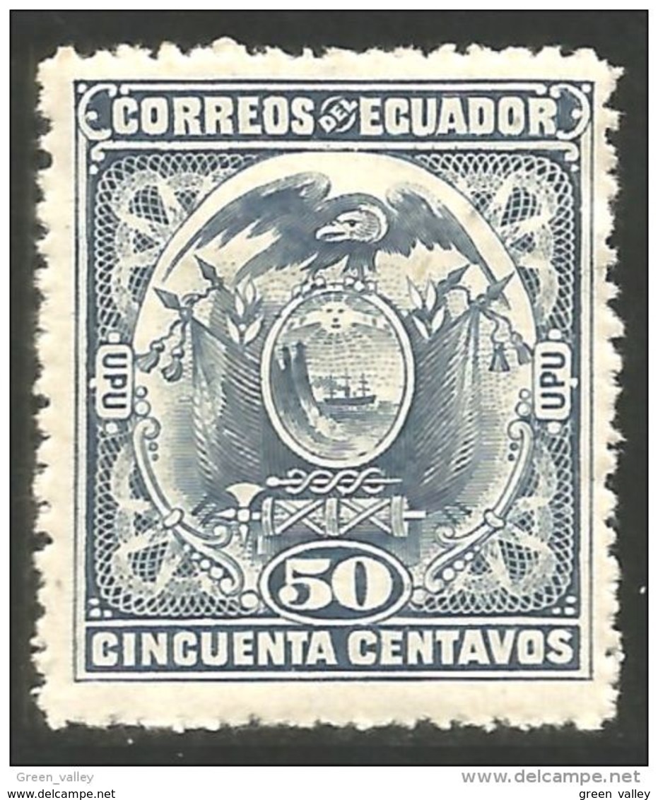 314 Equateur 1897 Armoiries Coat Of Arms 50c MH * Neuf CH (ECU-74) - Ecuador