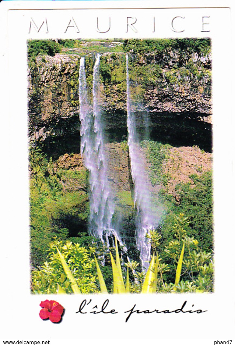 MAURICE, ÎLE MAURICE, MAURITUS, L'Île Paradis, Cascade Chamarel Photo S. Peltier, Ed. Agedis 1995 Environ - Mauritius