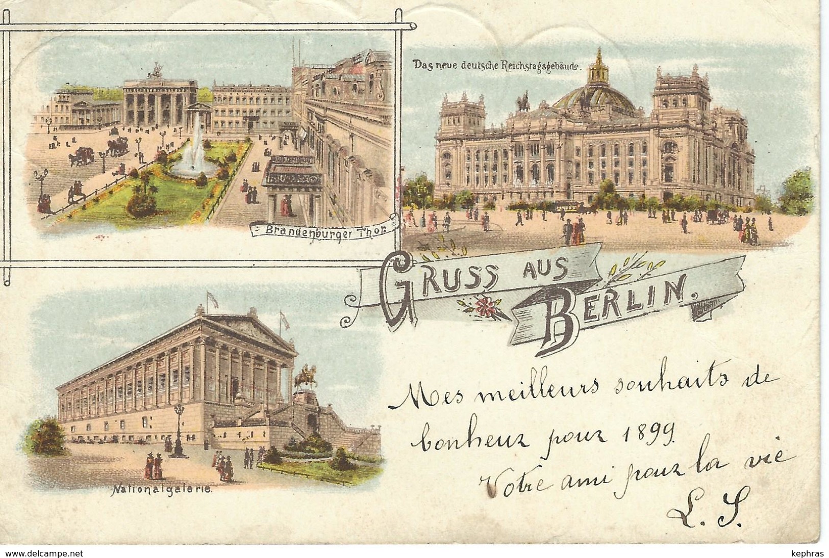 Gruss Aus BERLIN - 1899 - Sonstige & Ohne Zuordnung