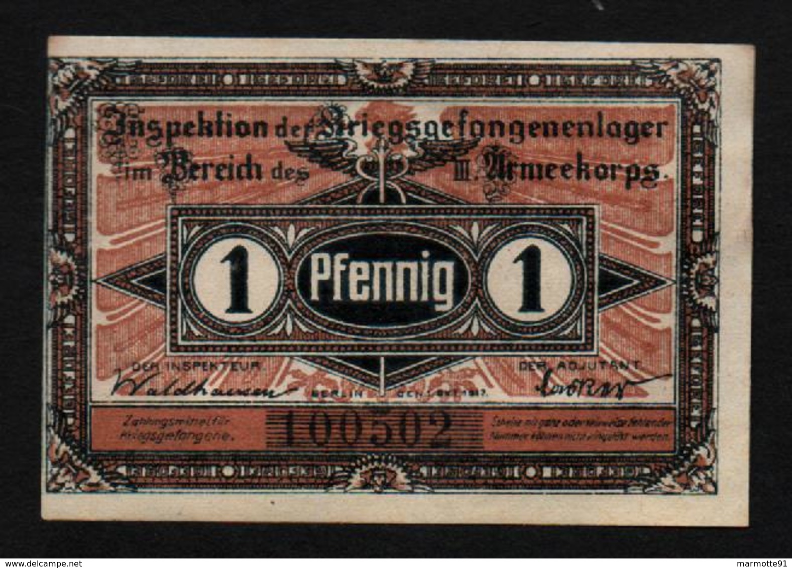 GEFANGENENLAGER GELD LAGERGELD BILLET CAMP GUBEN PRISONNIER ALLEMAGNE KG POW GUERRE 1914 1918 - Autres & Non Classés