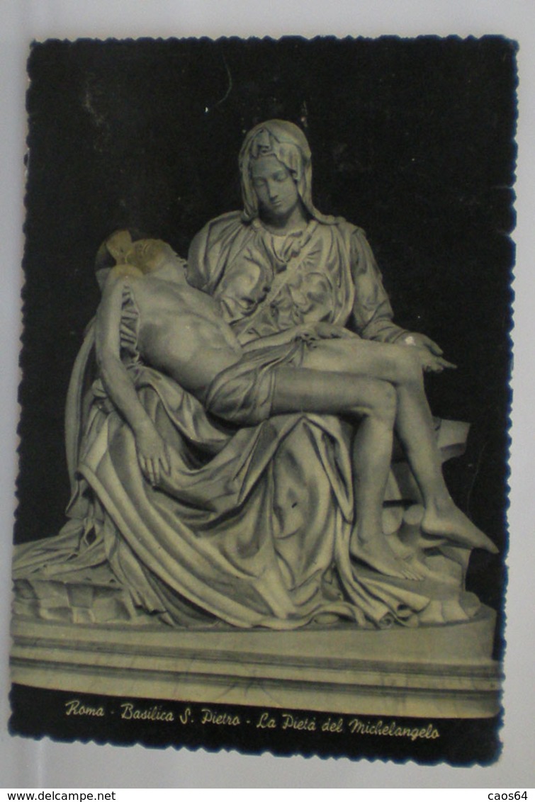 Pietà Di Michelangelo Roma Statua Cartolina - Skulpturen