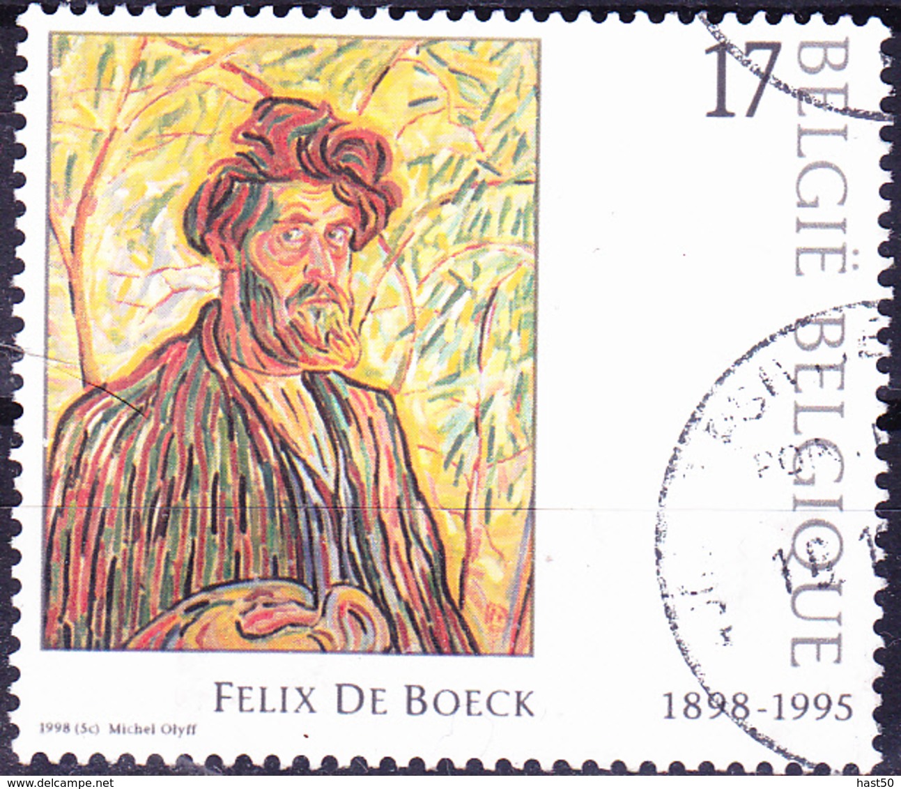 Belgien Belgium Belgique - Kunst Felix De Boeck (MiNr: 2795) 1998 - Gest Used Obl - Oblitérés