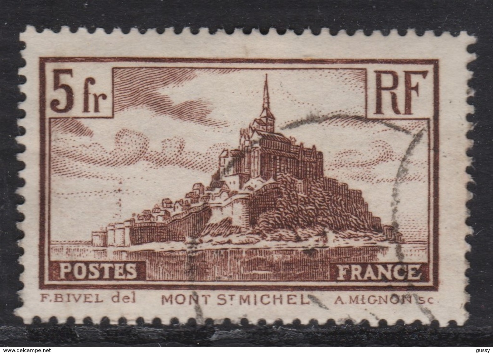 FRANCE 1929-31:  Le Mont St Michel, Oblitéré - Autres & Non Classés