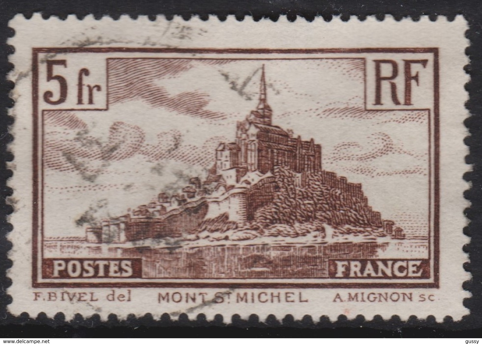 FRANCE 1929-31:  Le Mont St Michel, Oblitéré - Autres & Non Classés
