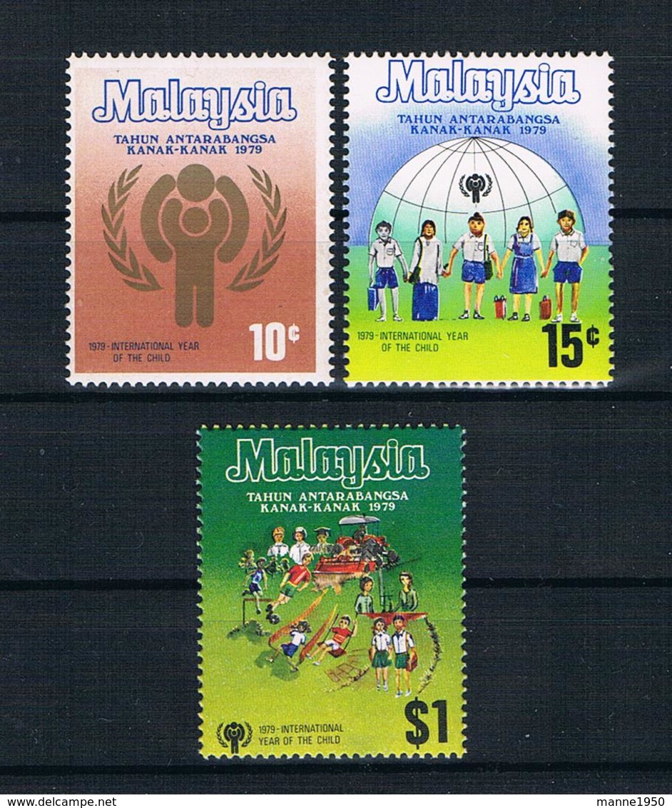 Malaysia 1979 Kinder Mi.Nr. 199/201 Kpl. Satz ** - Malaysia (1964-...)