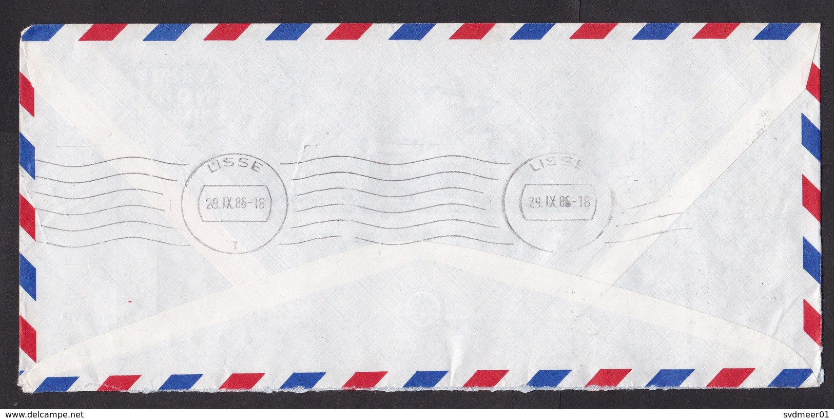 Taiwan: Registered Express Cover Sinchu To Netherlands, 1988, 1 Stamp, Blossom Flower, Label (traces Of Use) - Brieven En Documenten