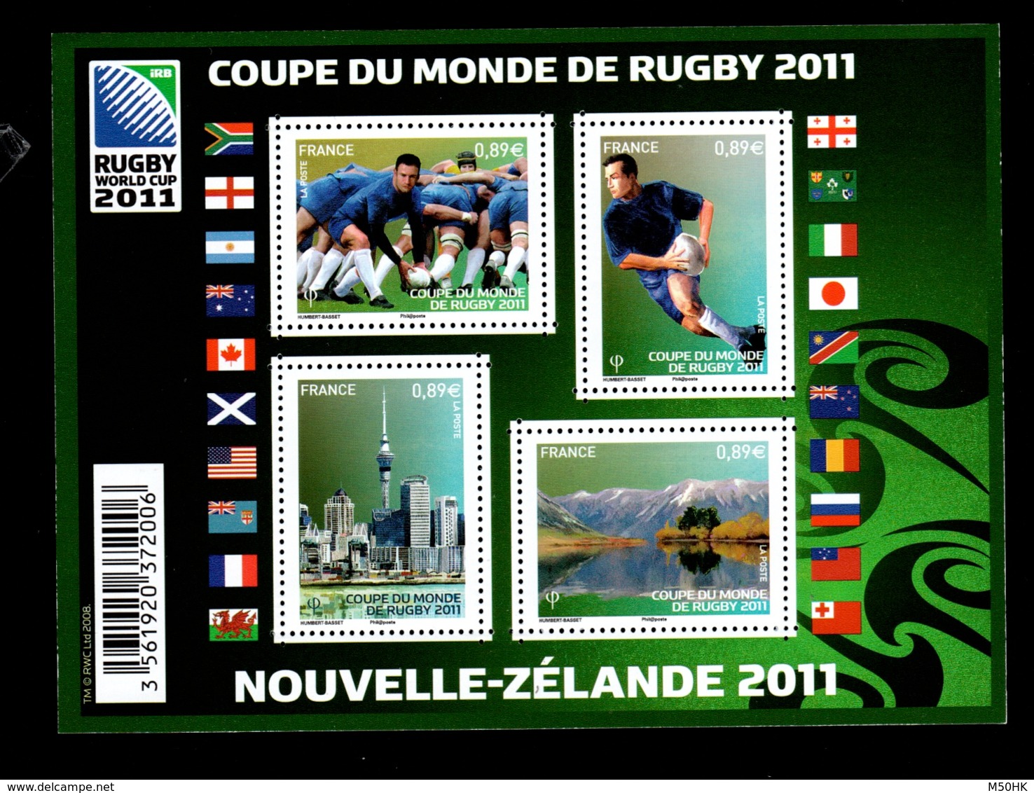 YV F4576 YV 4576 à 4579 N** Rugby - Prix = Faciale - Neufs