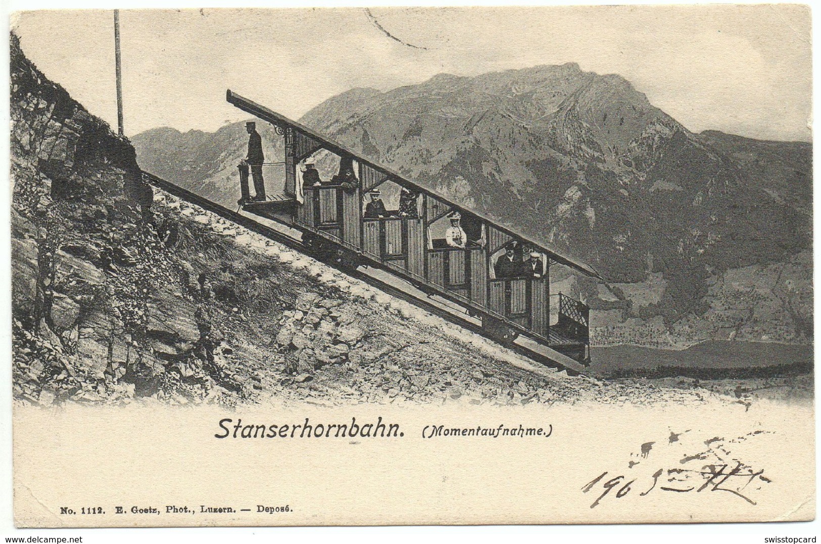 STANSERHORNBAHN (Momentaufnahme) Standseil-Bahn Gel. 1903 V. Stans - Stans