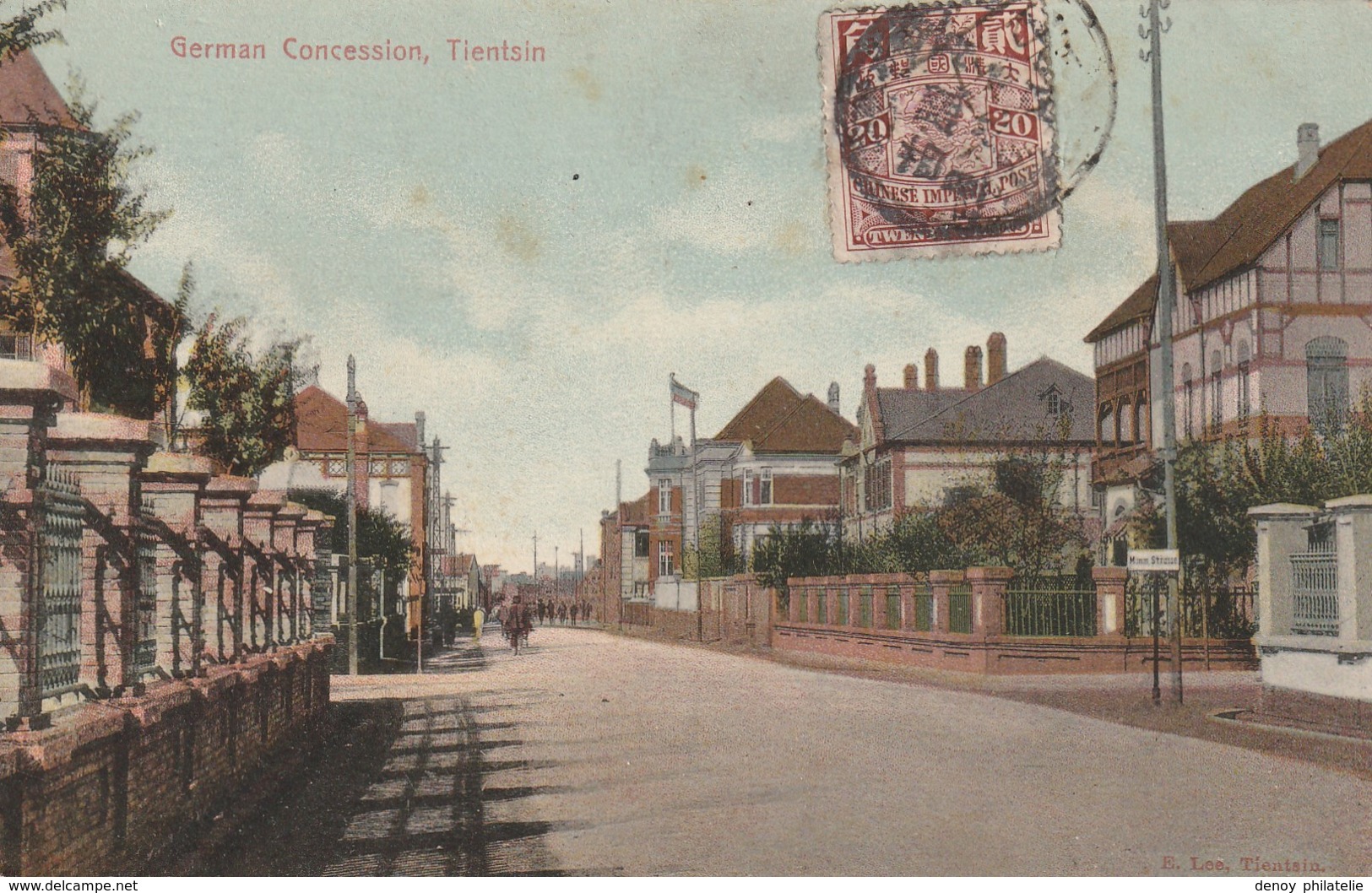 Chine - German Consession , Tientsin - Carte écrite Et Voyagée 1909 - Chine