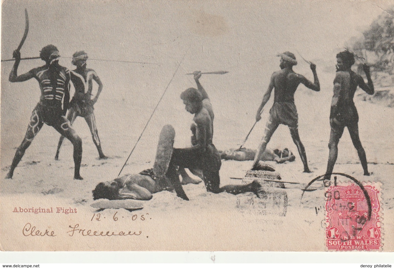 Australie Aboriginal Fight - Ecrite Le 12 06 1906 Rare - Sydney