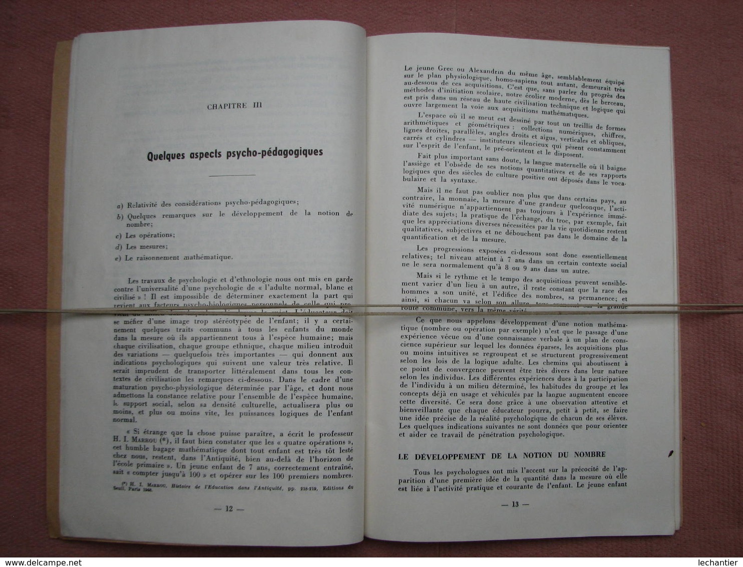 Pédagogie Des Débuts De Calcul  Par G. Mialaret Prof. CAEN  Nathan 52 Pages 16X24 1955 TBE - Sciences