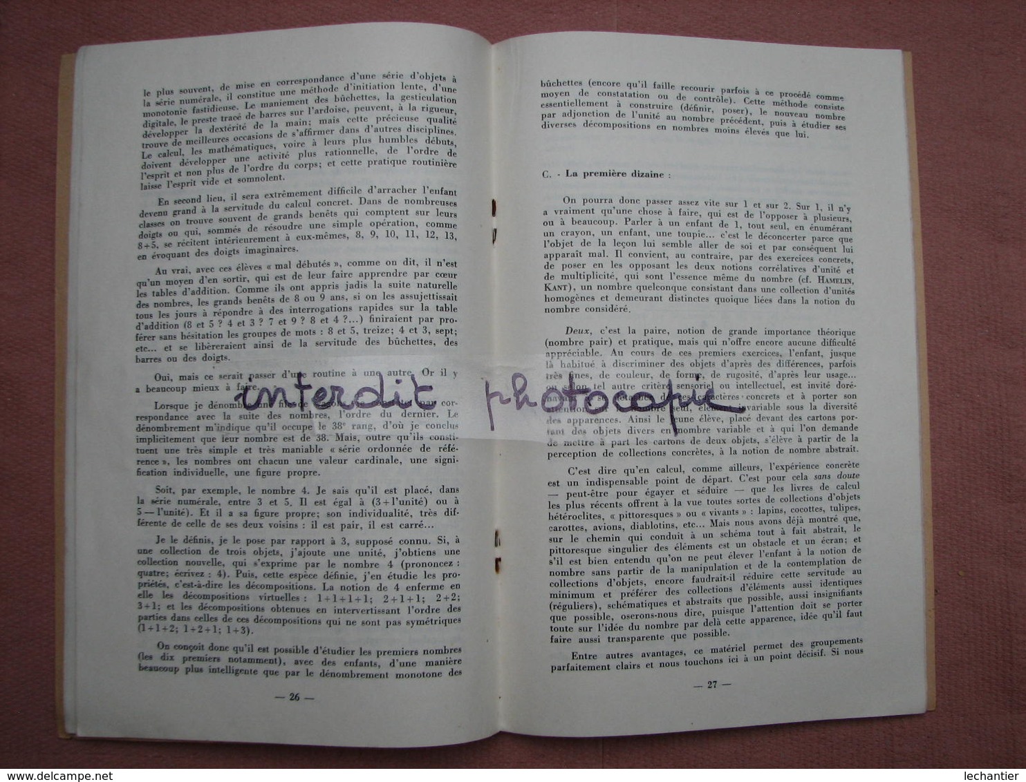 Pédagogie Des Débuts De Calcul  Par G. Mialaret Prof. CAEN  Nathan 52 Pages 16X24 1955 TBE - Sciences